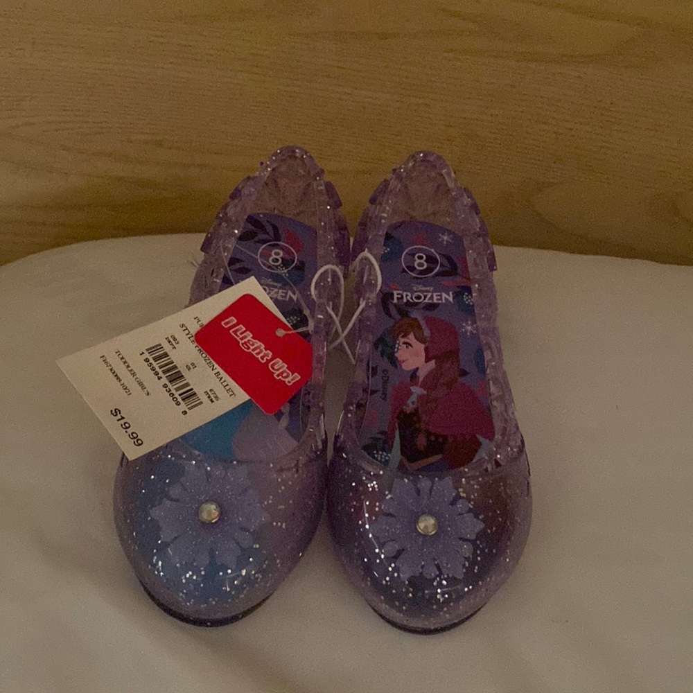 Little Girls Size 8 Light Up Frozen Shoes